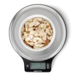Basics Digital Kitchen Scale with LCD Display, Batteries Included, Weighs up to 11 pounds, Black and Stainless Steel - Image 3