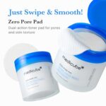 medicube Toner Pads Zero Pore Pad 2.0 | Dual-Textured Facial Pad for Exfoliation and Pore Care with 4.5% AHA Lactic Acid, 0.45% BHA Salicylic Acid | Ideal for All, Korean Skin Care, 70 Pads (1 Pack) - Image 3