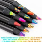 Valentines Day Gifts for Kids, Art Supplies, 12 Rainbow Colored Pencils, Teen Girl Gifts Trendy Stuff, Easter Basket Essentials, Art Supplies for Kids 9-12, Gift for 5-12 Year Old Girl - Image 3