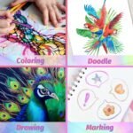 Valentines Day Gifts for Kids, Art Supplies, 12 Rainbow Colored Pencils, Teen Girl Gifts Trendy Stuff, Easter Basket Essentials, Art Supplies for Kids 9-12, Gift for 5-12 Year Old Girl - Image 4