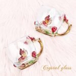 OEAGO Gifts for Mom Women Valentines Day Gifts for Her Glass Coffee Enamels Mug Best Birthday Valentine's for Girlfriend Wife Mothers Day from Daughter Son Tea Cup Stocking Stuffers Christmas - Image 6