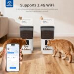 PAPIFEED Smart Automatic Cat Feeders Pet Feeder : WiFi Pet Feeder with APP Control for Remote Feeding, Detachable for Easy Clean,Stainless Steel Bowl,1-10 Meals Per Day for Dog (6L/25Cup) - Image 3